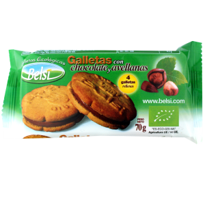 Imagen de BELSI GALLETA RELLENA CHOCOLATE/AVELLANA ECO 60gr
