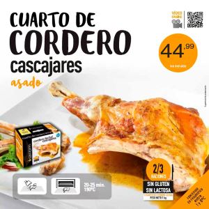 Imagen de Cuarto de cordero asado Cascajares